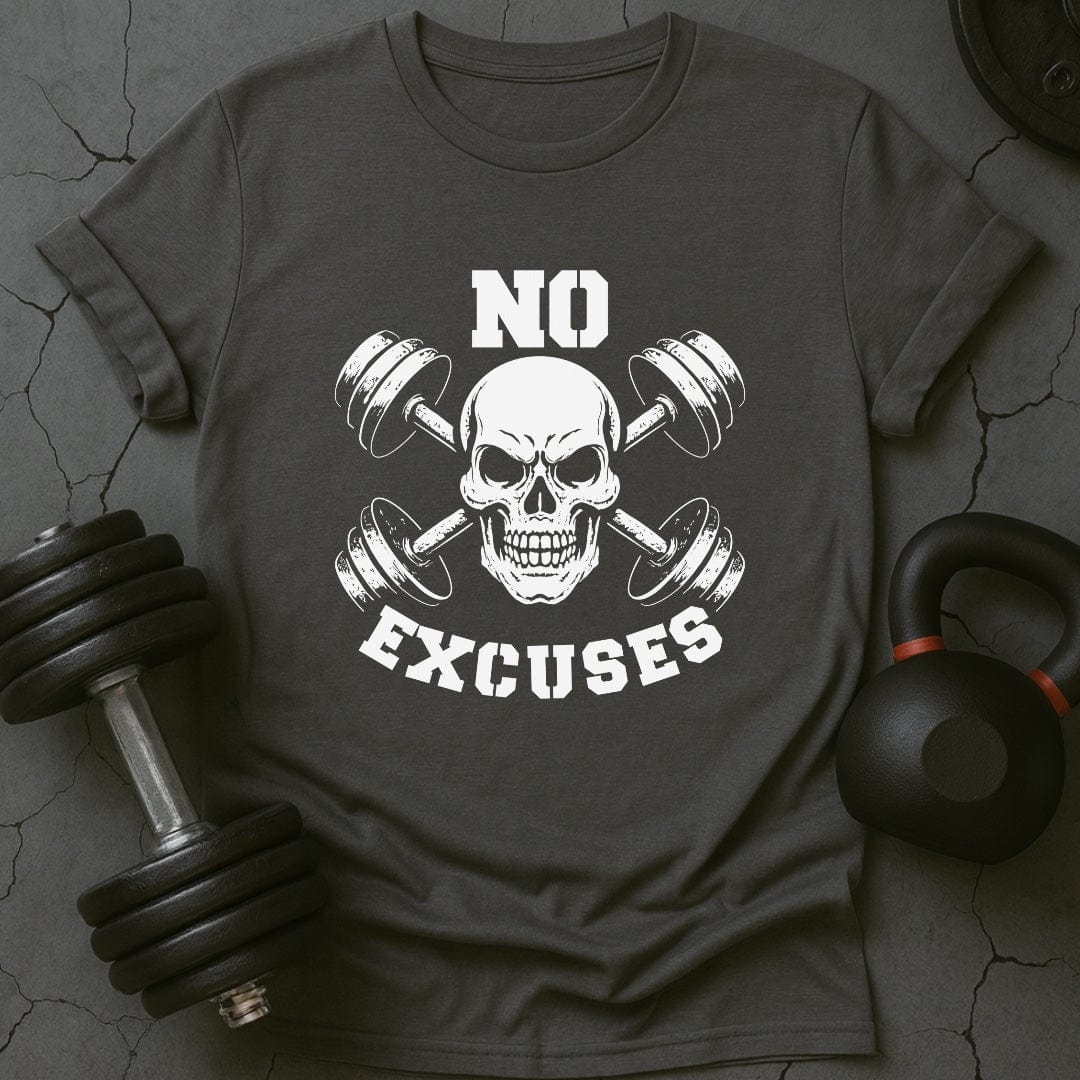 No Excuses Skull Gym T-Shirt