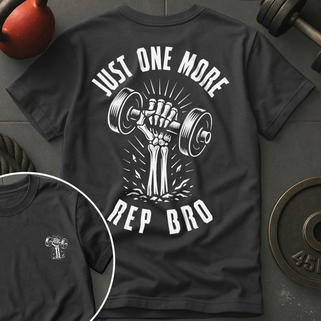 Just One More Rep Bro Skeleton T-Shirt