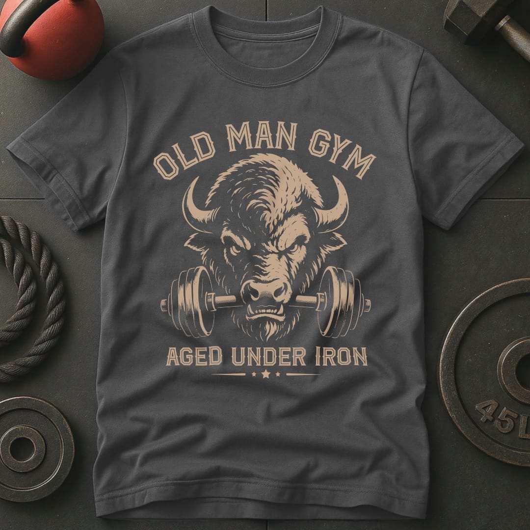 Old Man Gym Bison T-shirt
