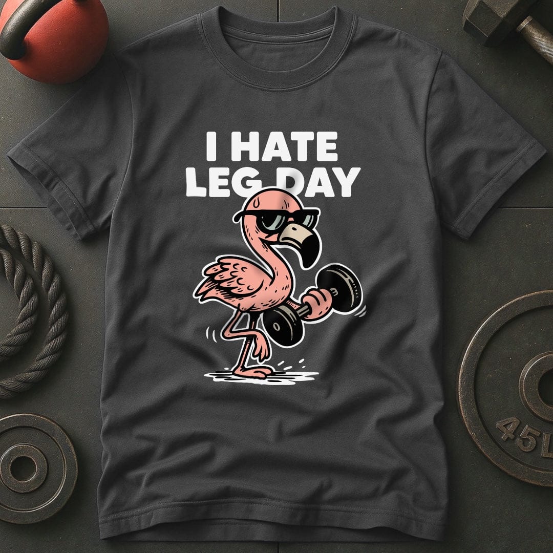 I Hate Leg Day Weightlifting Gym T-Shirt