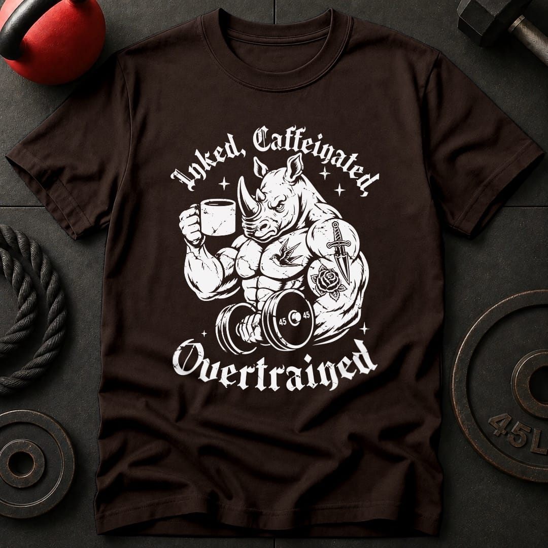 Inked, Caffeinated, Overtrained T-shirt