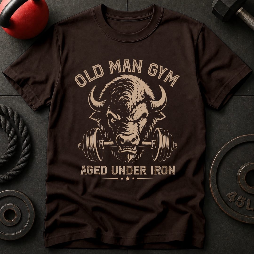Old Man Gym Bison T-shirt