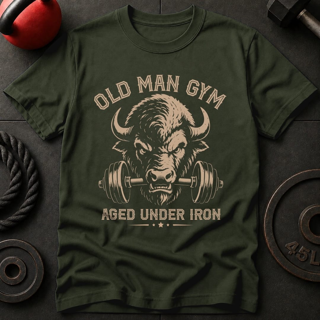 Old Man Gym Bison T-shirt