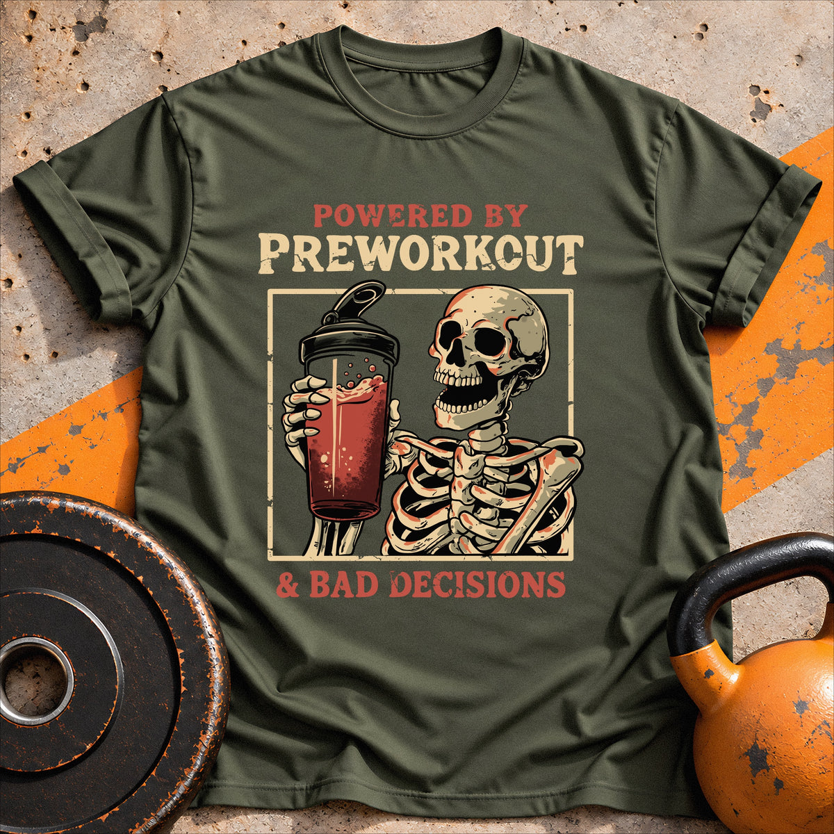 Powered By Preworkout & T-shirt