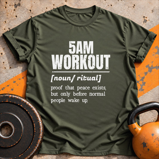 5AM Workout Vocabulary T-shirt