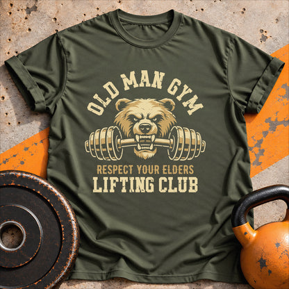 Old Man Gym Bear T-shirt