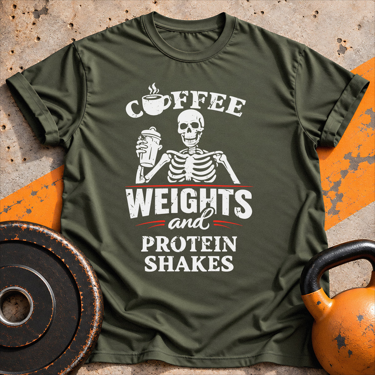 Coffee Weights Protein T-shirt
