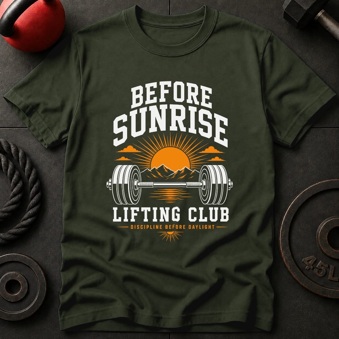 Before Sunrise Lifting Club T-shirt
