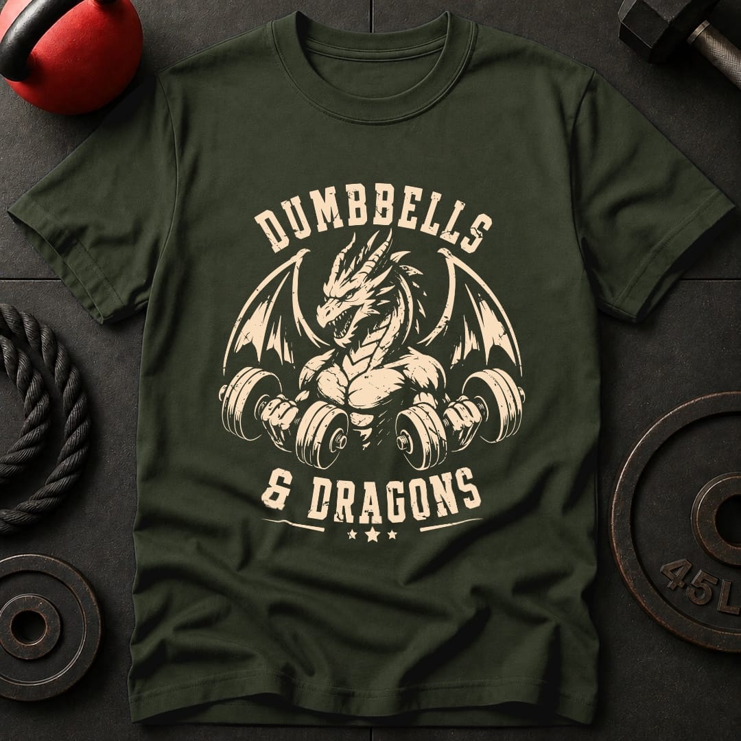 Dumbbells & Dragons T-shirt