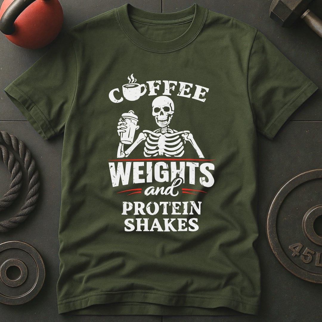 Coffee Weights Protein T-shirt