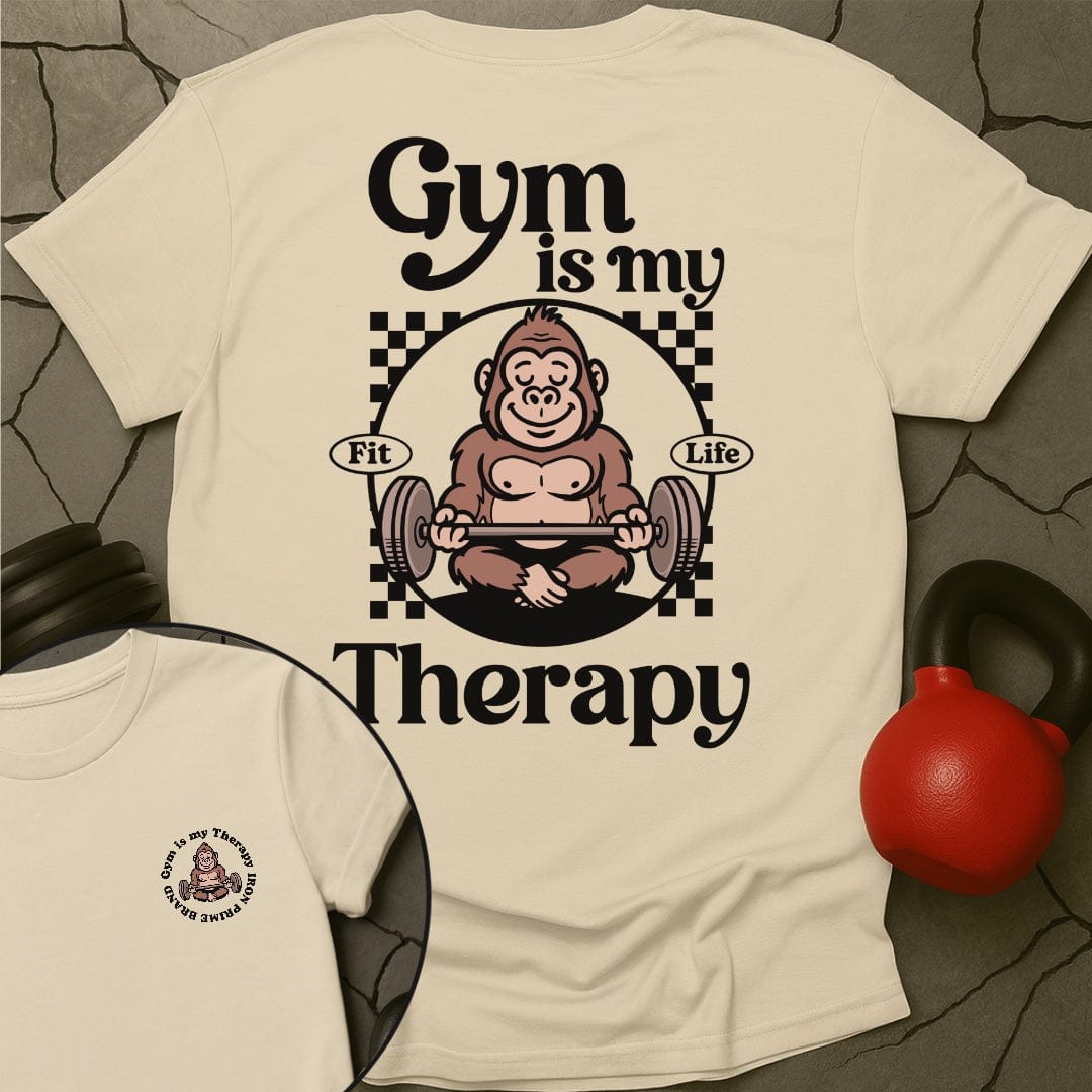 Gym Is My Therapy Gorilla T-Shirt