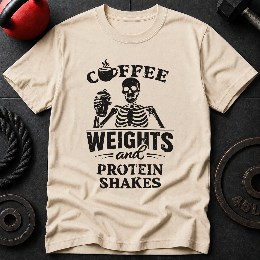 Coffee Weights Protein T-shirt