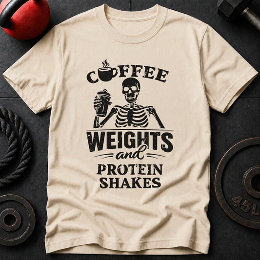 Coffee Weights Protein T-shirt
