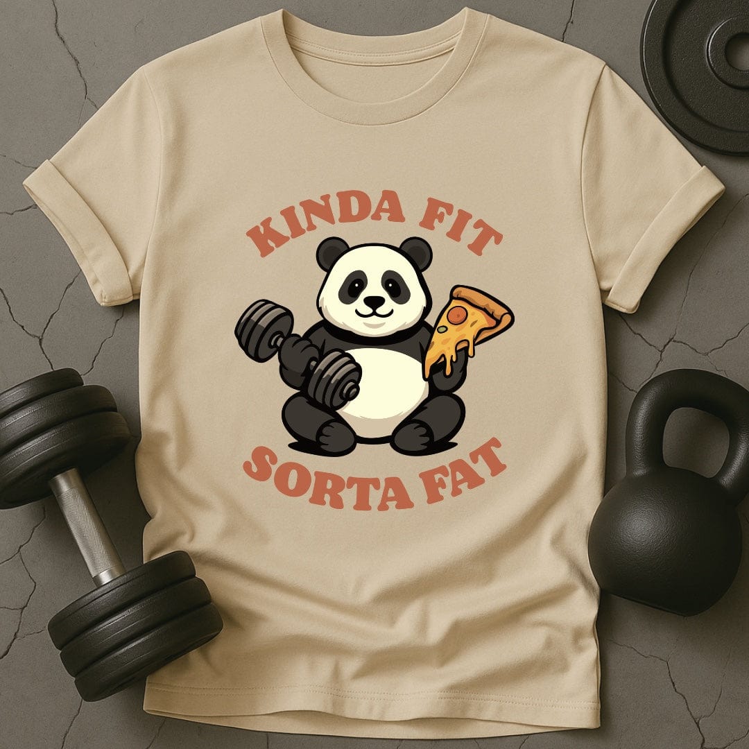 Kinda Fit Sorta Fat Panda Funny Gym T-Shirt