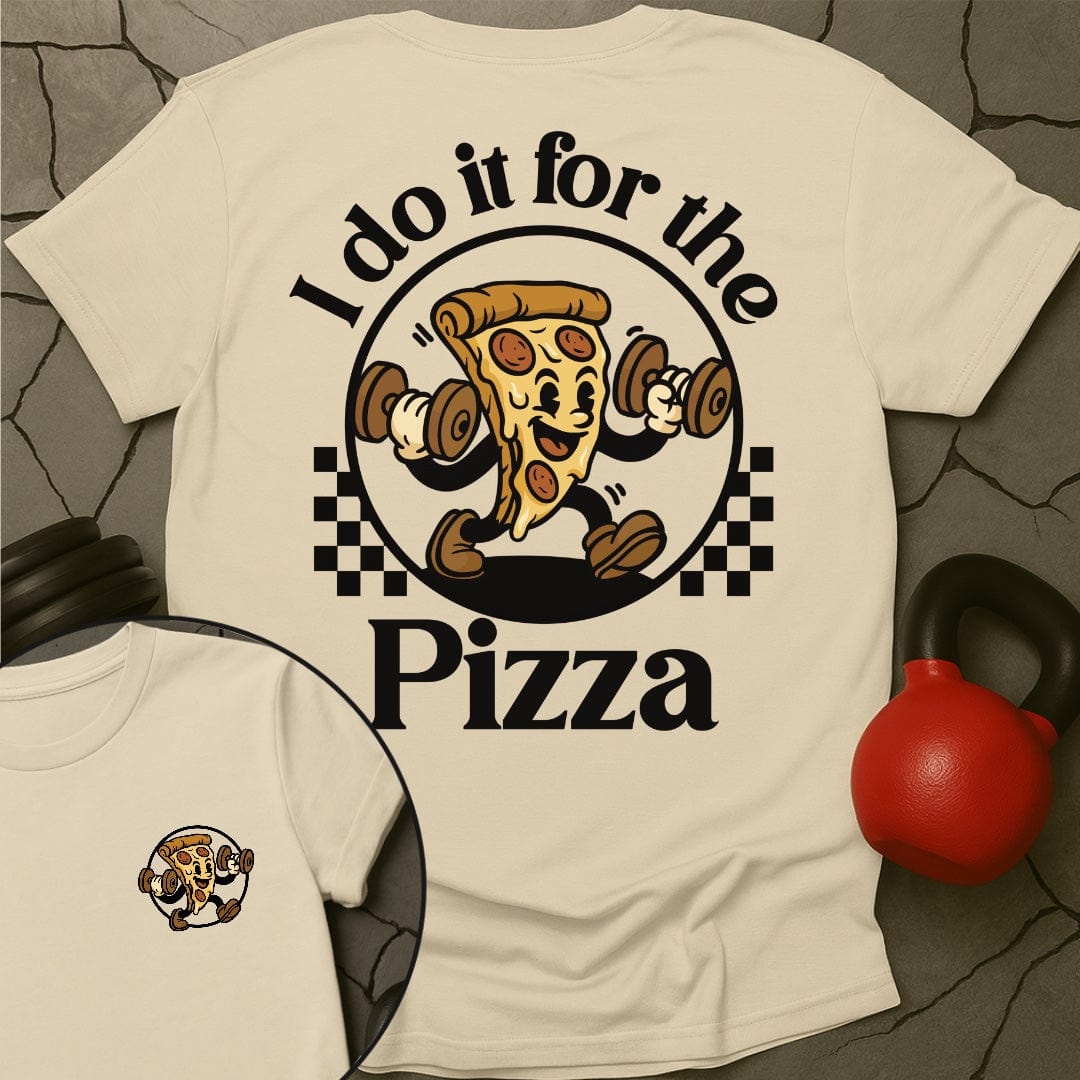 I Do It For The Pizza Retro T-Shirt