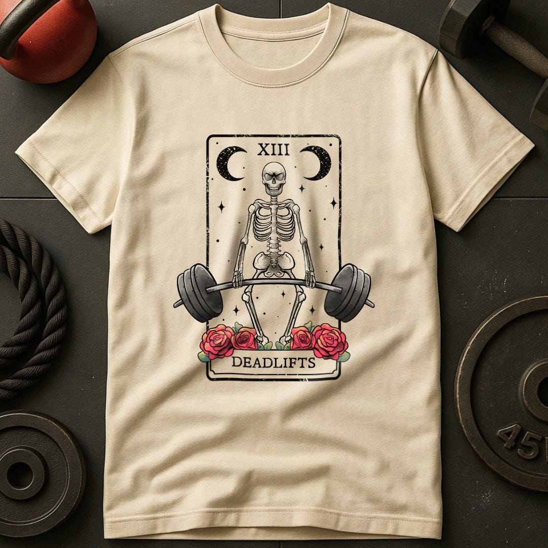 Deadlift Tarot Cards Skeleton T-Shirt