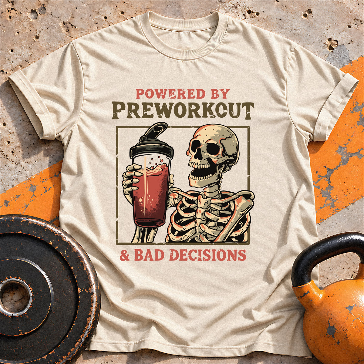Powered By Preworkout & T-shirt