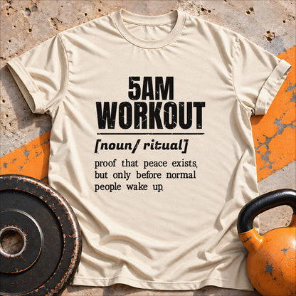 5AM Workout Vocabulary T-shirt