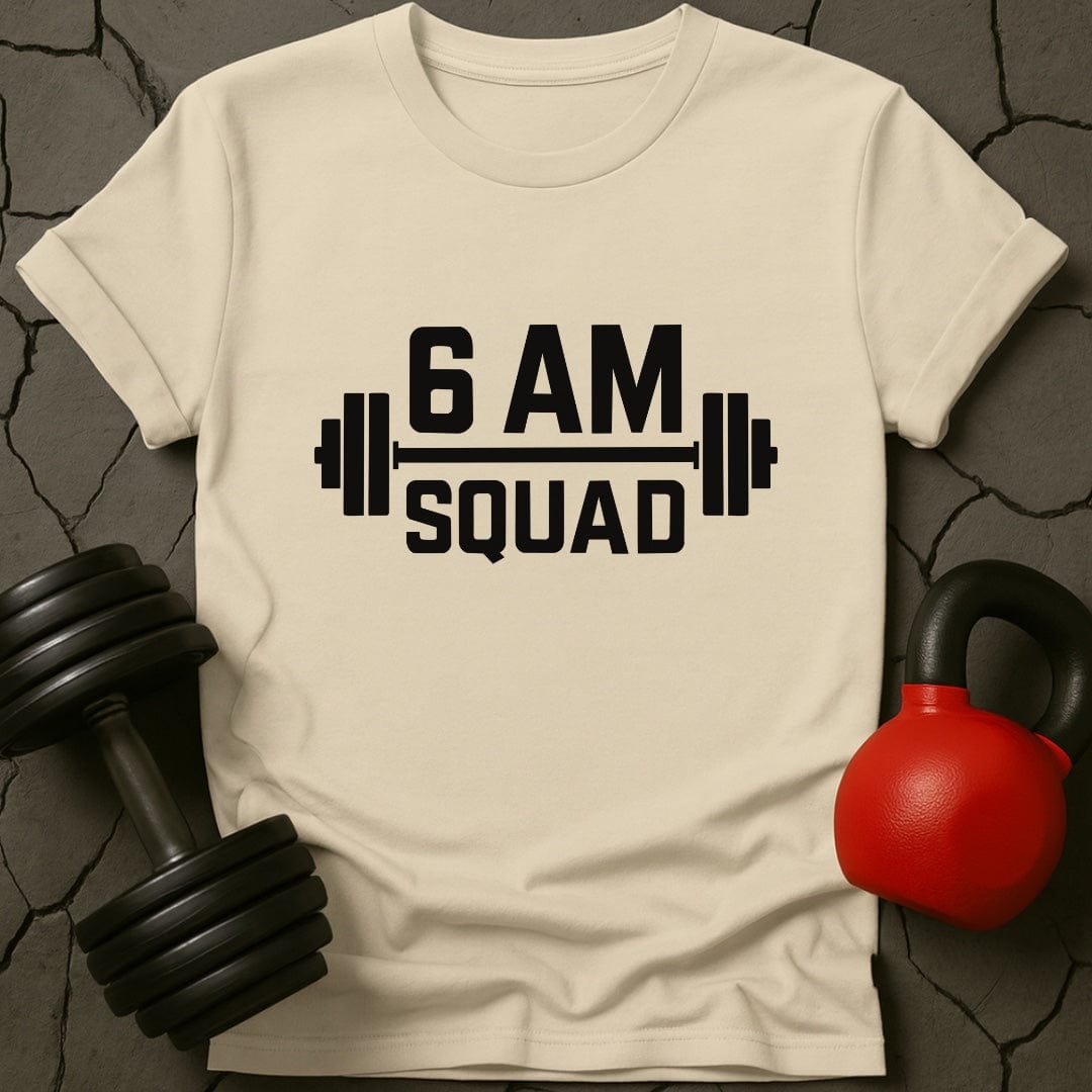 6 AM Squad Weightlifting Gym T-Shirt