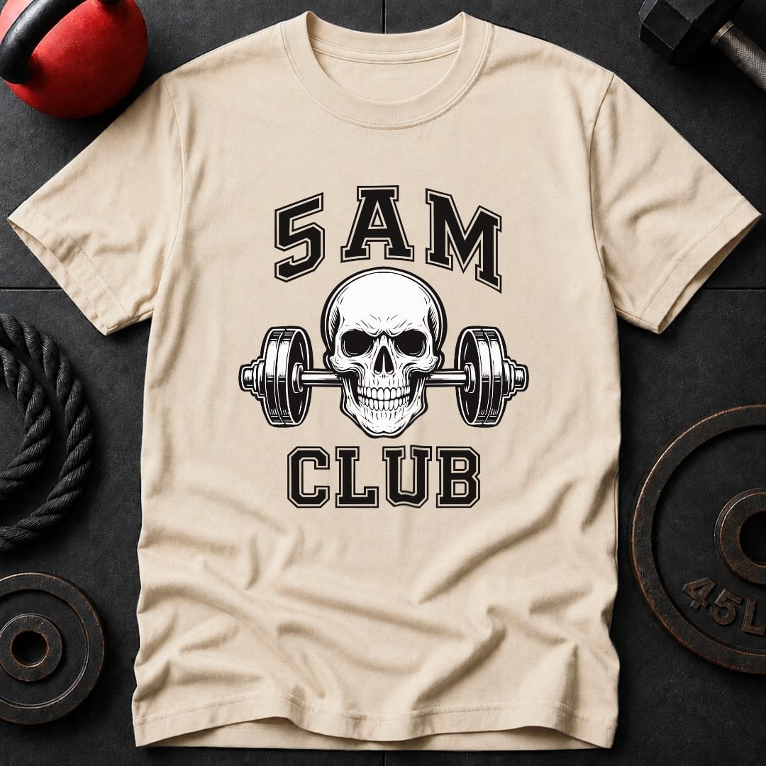 5 AM Club Skull Gym T-Shirt