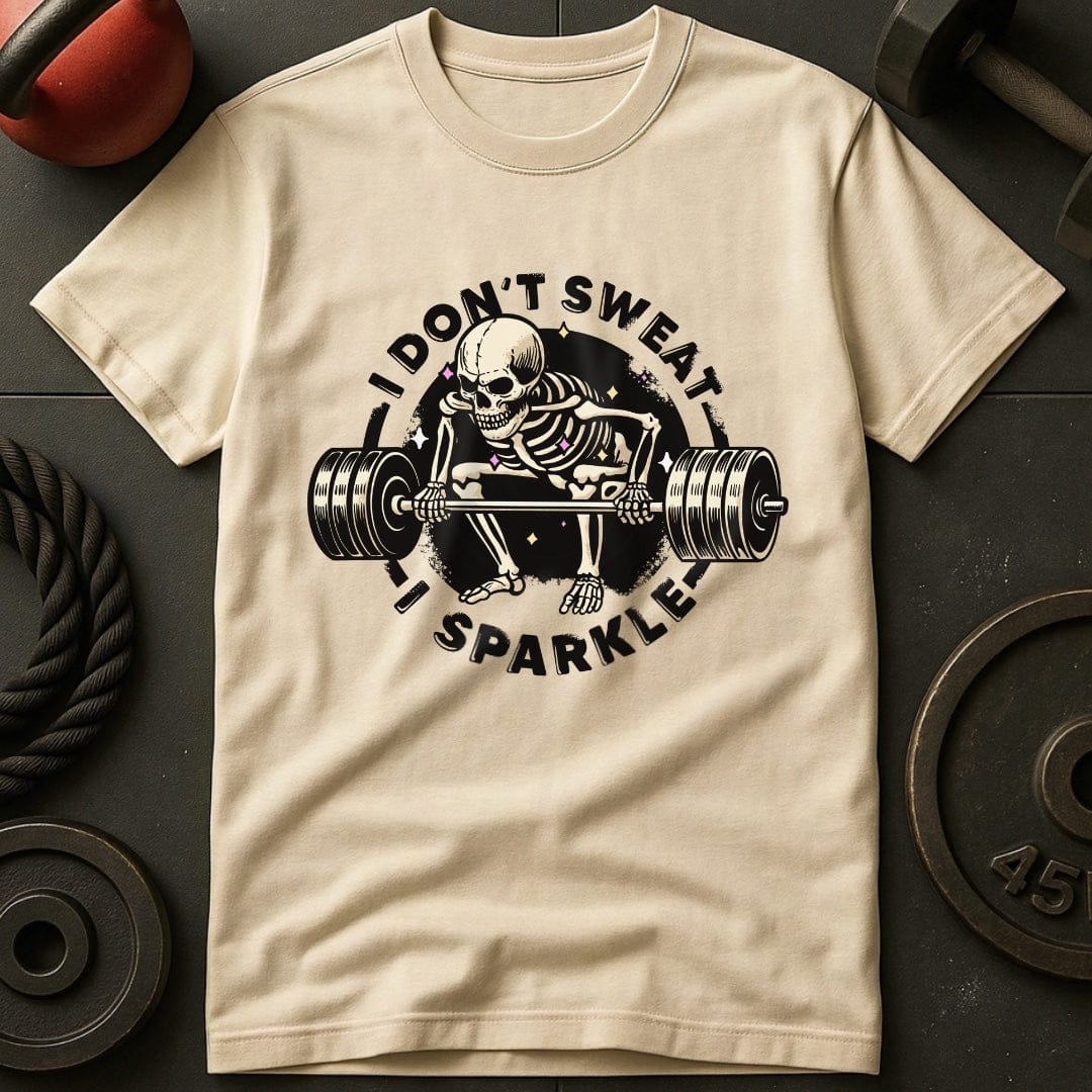 I Don't Sweat I Sparkle Skeleton T-Shirt