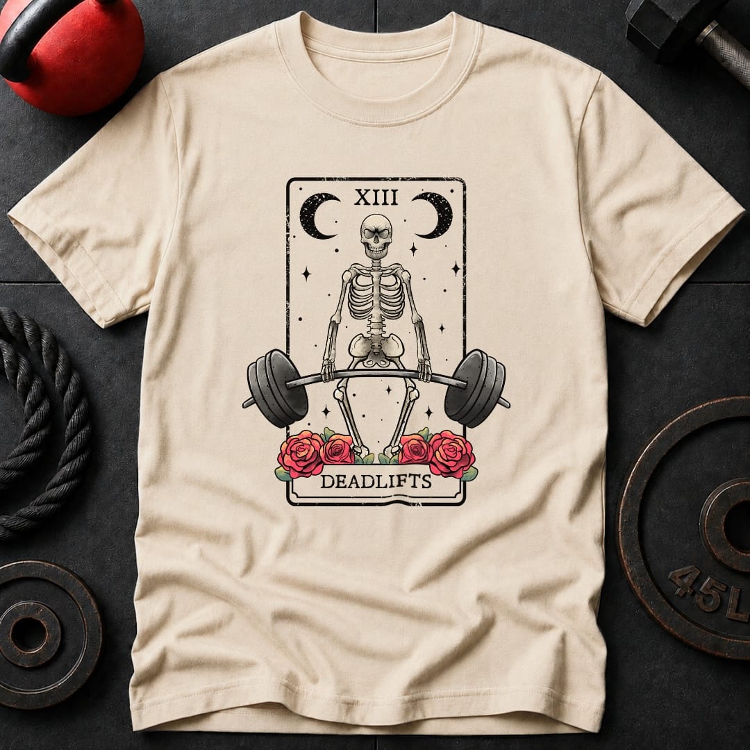 Deadlift Tarot Card T-Shirt