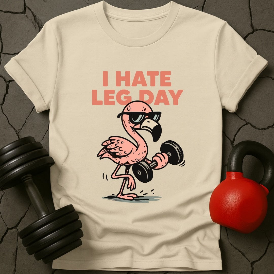 I Hate Leg Day Weightlifting Gym T-Shirt