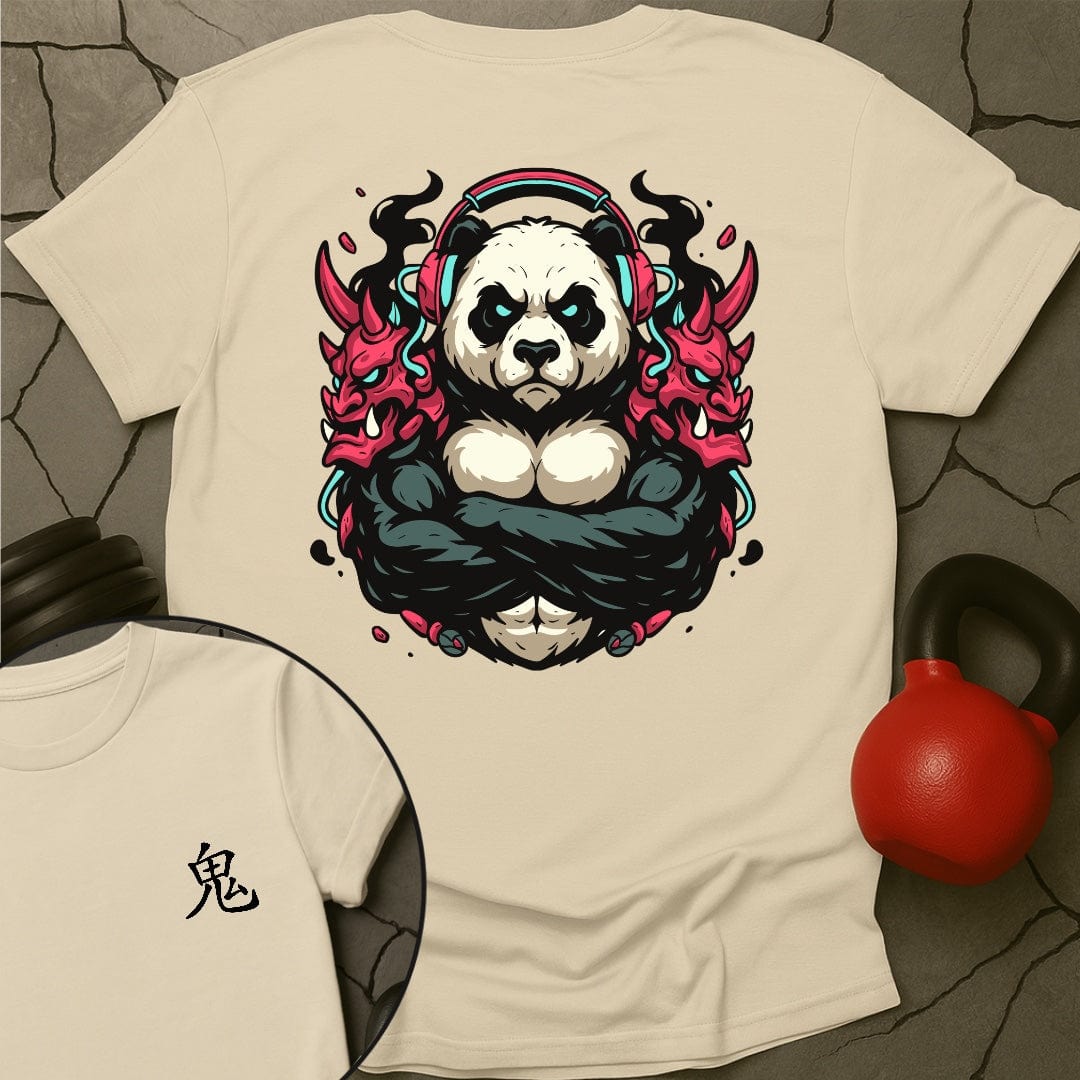 CyberPunk Oni Panda Gym T-Shirt
