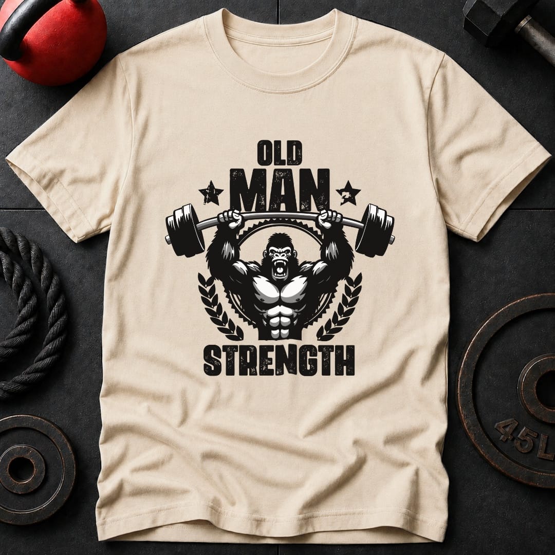 Old Man Strength Gorilla T-Shirt