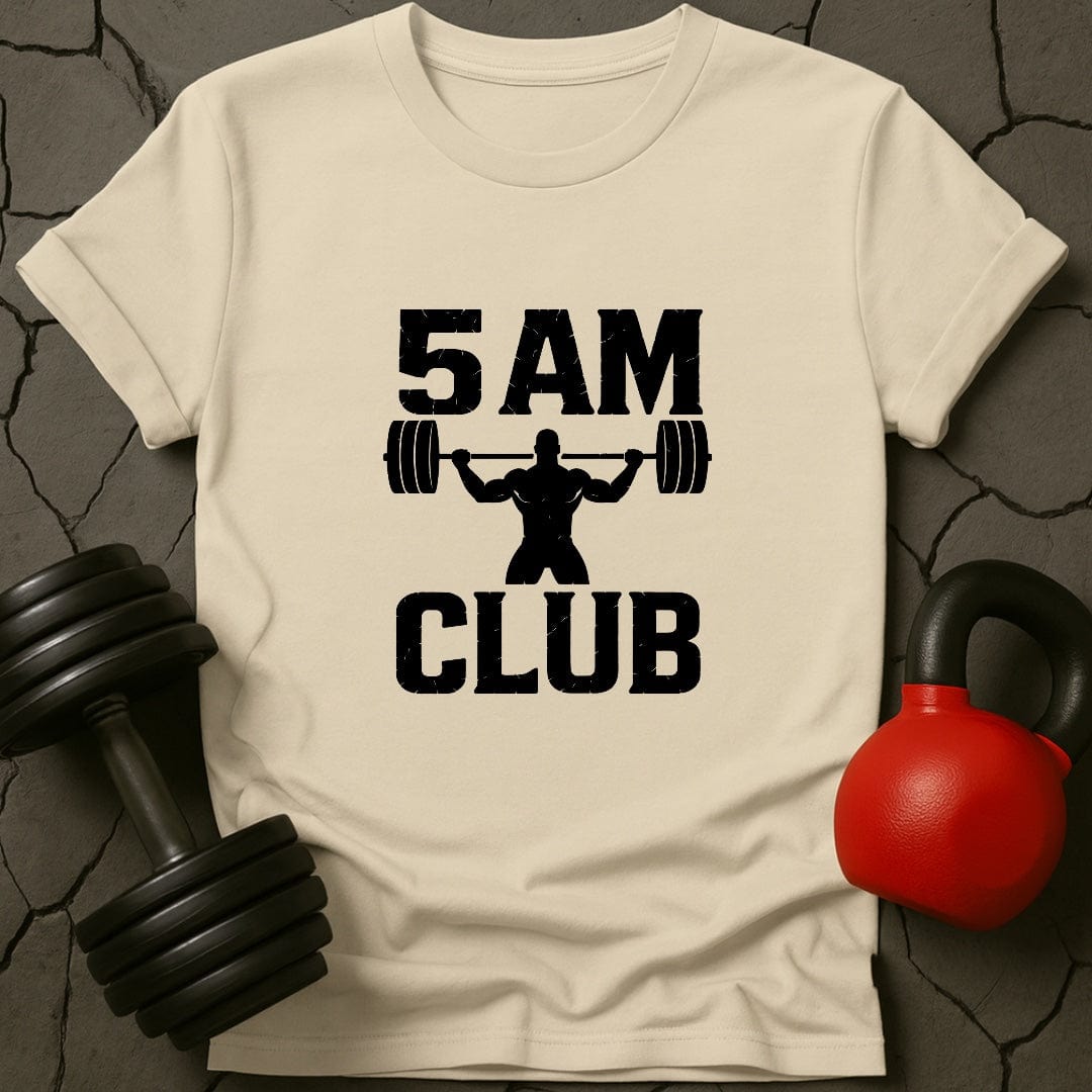 5 AM Club Weightlifting Gym T-Shirt