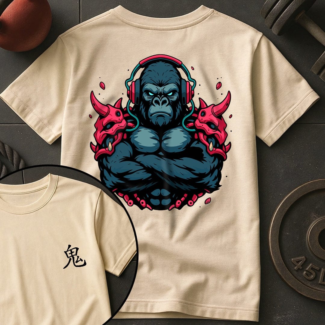 CyberPunk Oni Gorilla Gym T-Shirt