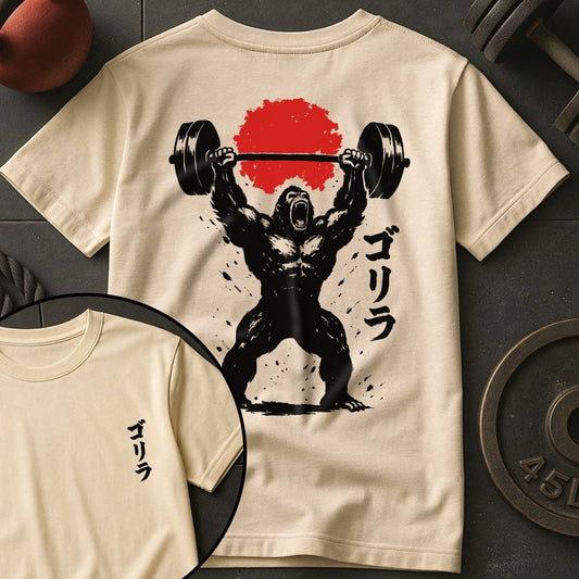 Gorilla Weightlifting Japan Hinomaru Gym T-Shirt