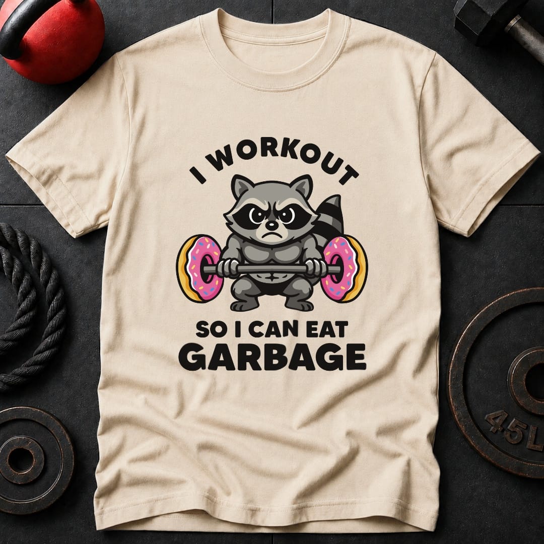 I Work out Raccoon T-Shirt