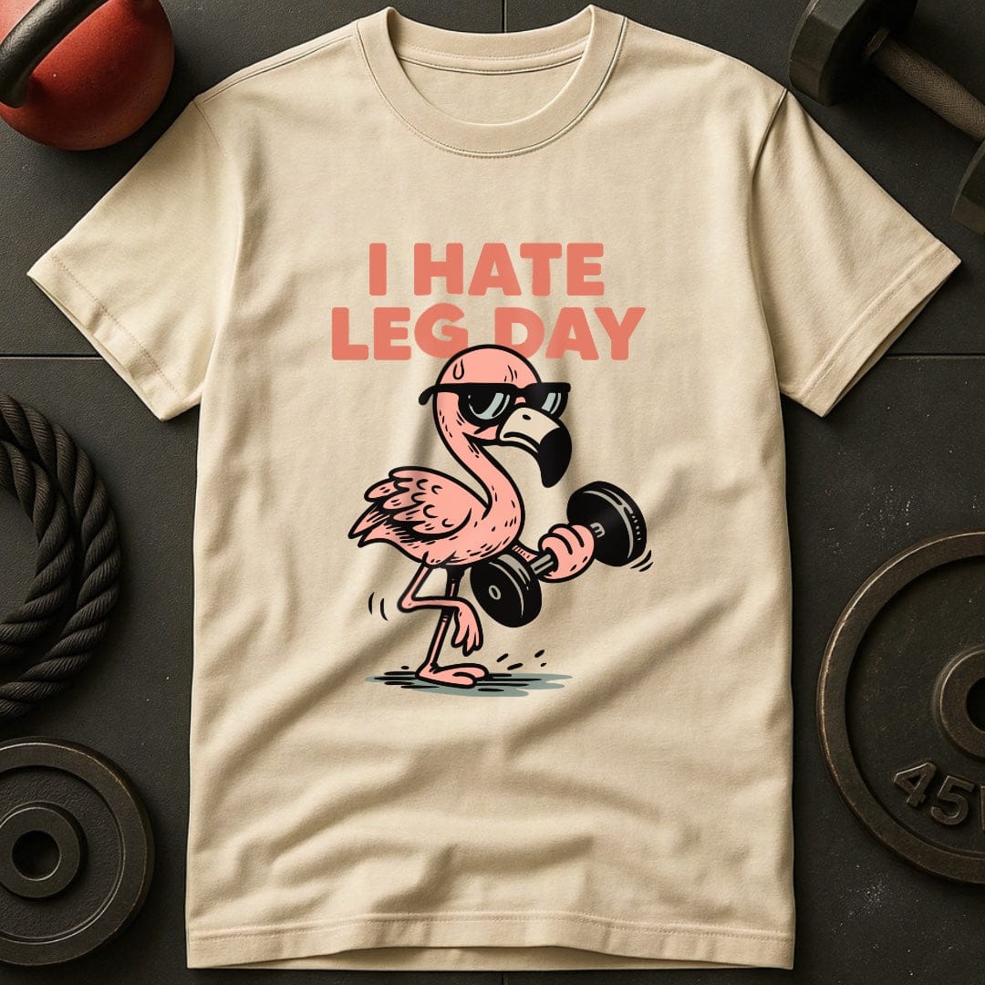 I Hate Leg Day Weightlifting Gym T-Shirt