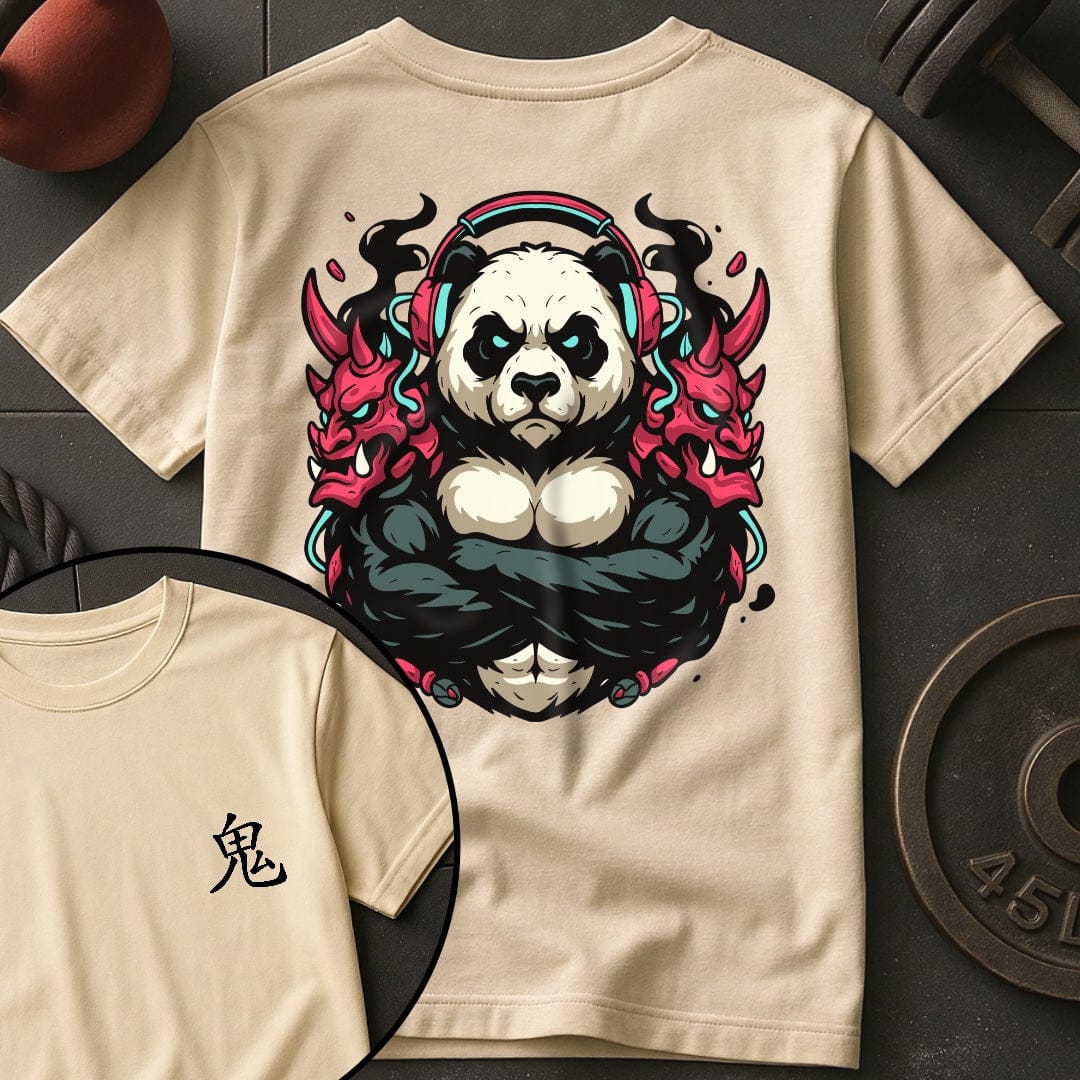 CyberPunk Oni Panda Gym T-Shirt