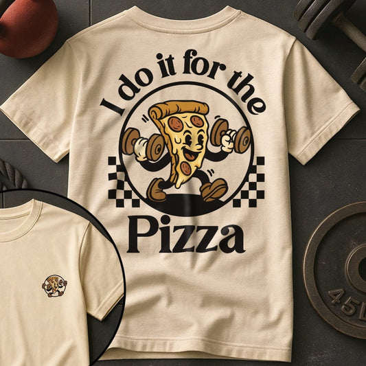 I Do It For The Pizza Retro T-Shirt