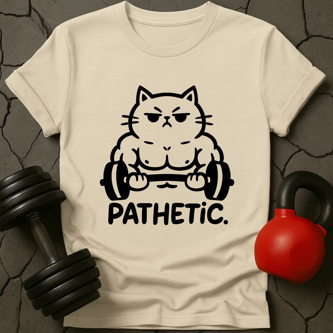 Pathetic Cat Gym Lover T-Shirt