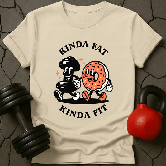 Kinda Fat Kinda Fit Retro Gym T-Shirt