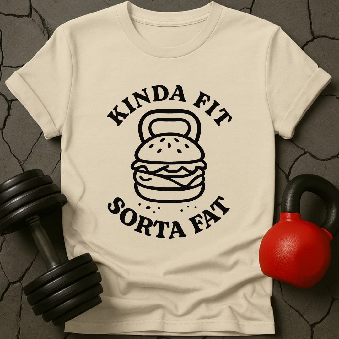 Kinda Fit Sorta Fat Hamburger Gym T-Shirt