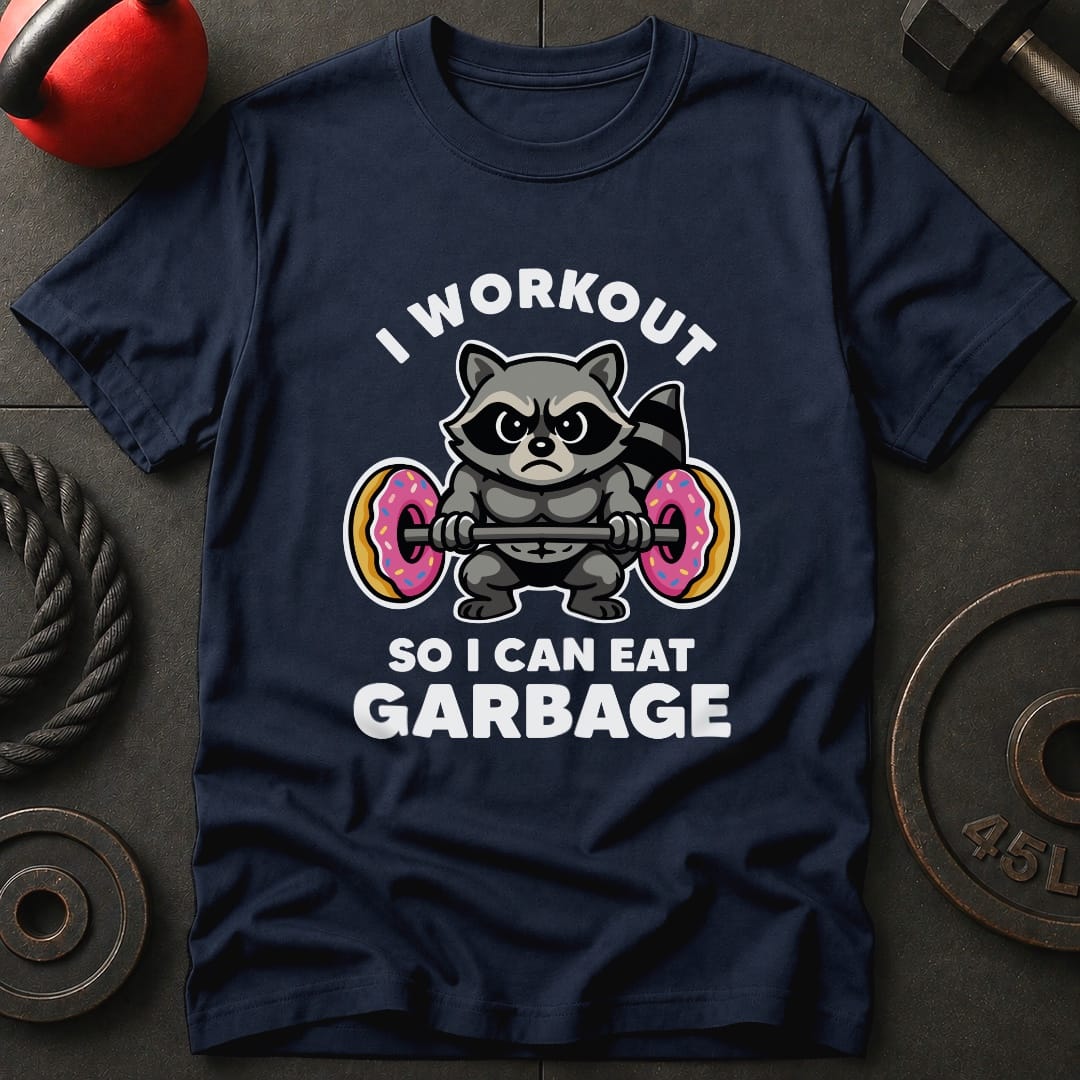 I Work out Raccoon T-Shirt