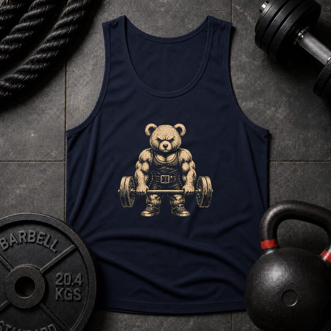 Weightlifting Bear Unisex Tank