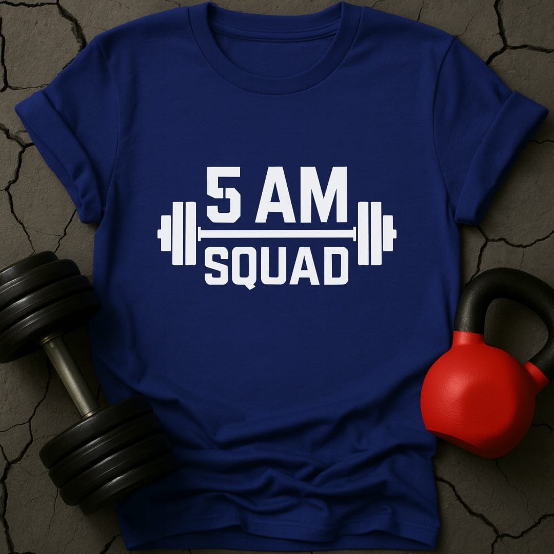 5 AM Squad Weightlifting Gym T-Shirt