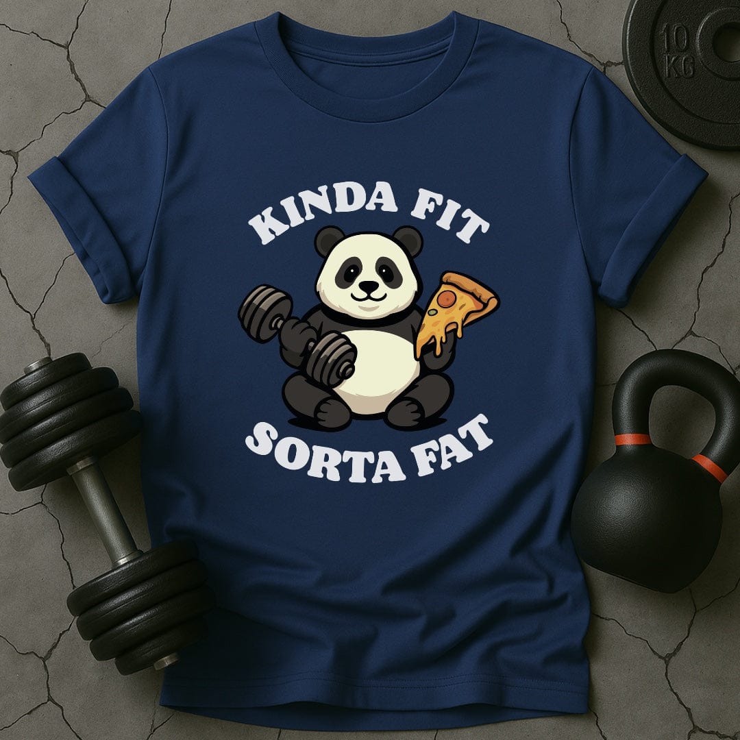 Kinda Fit Sorta Fat Panda Funny Gym T-Shirt