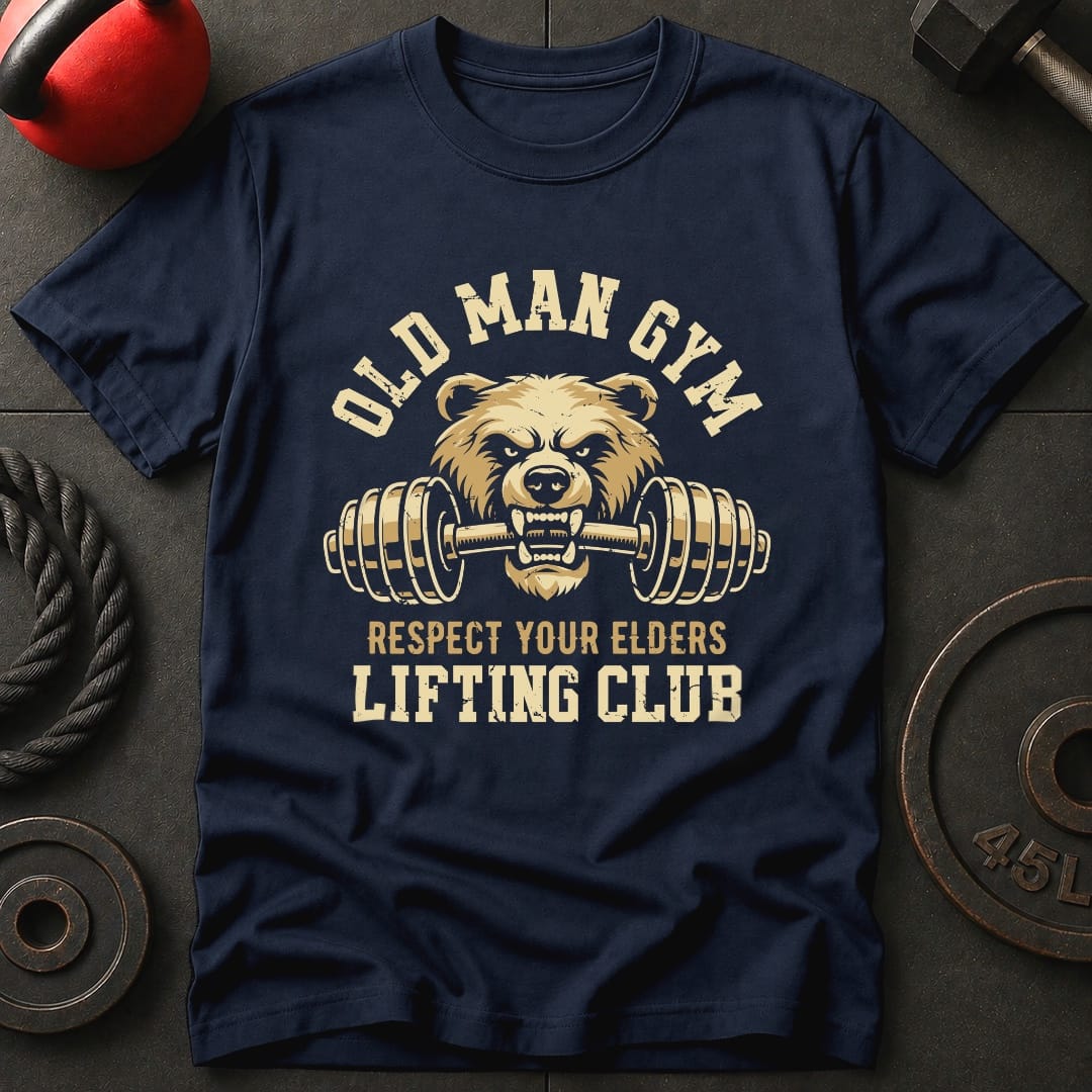 Old Man Gym Bear T-shirt