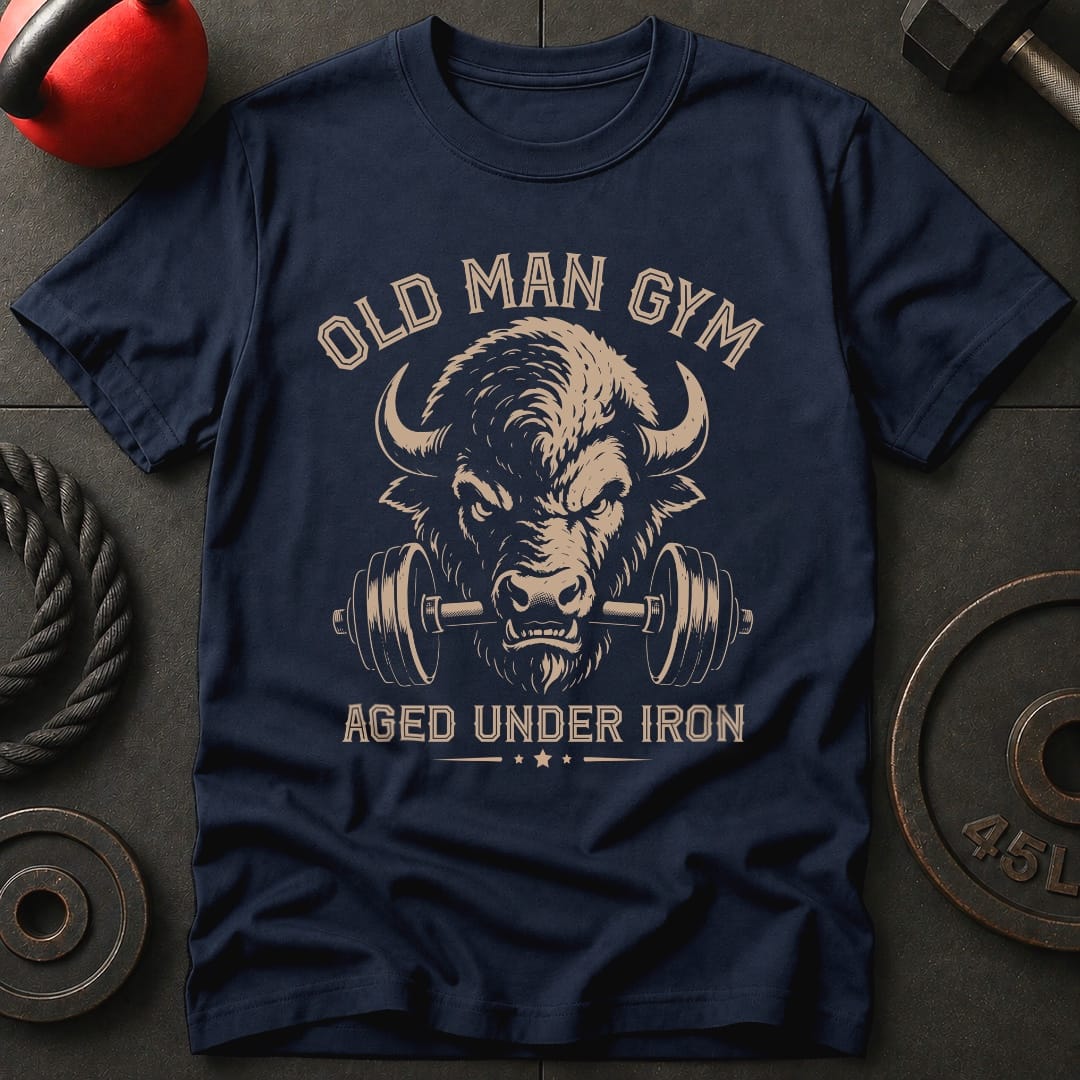 Old Man Gym Bison T-shirt