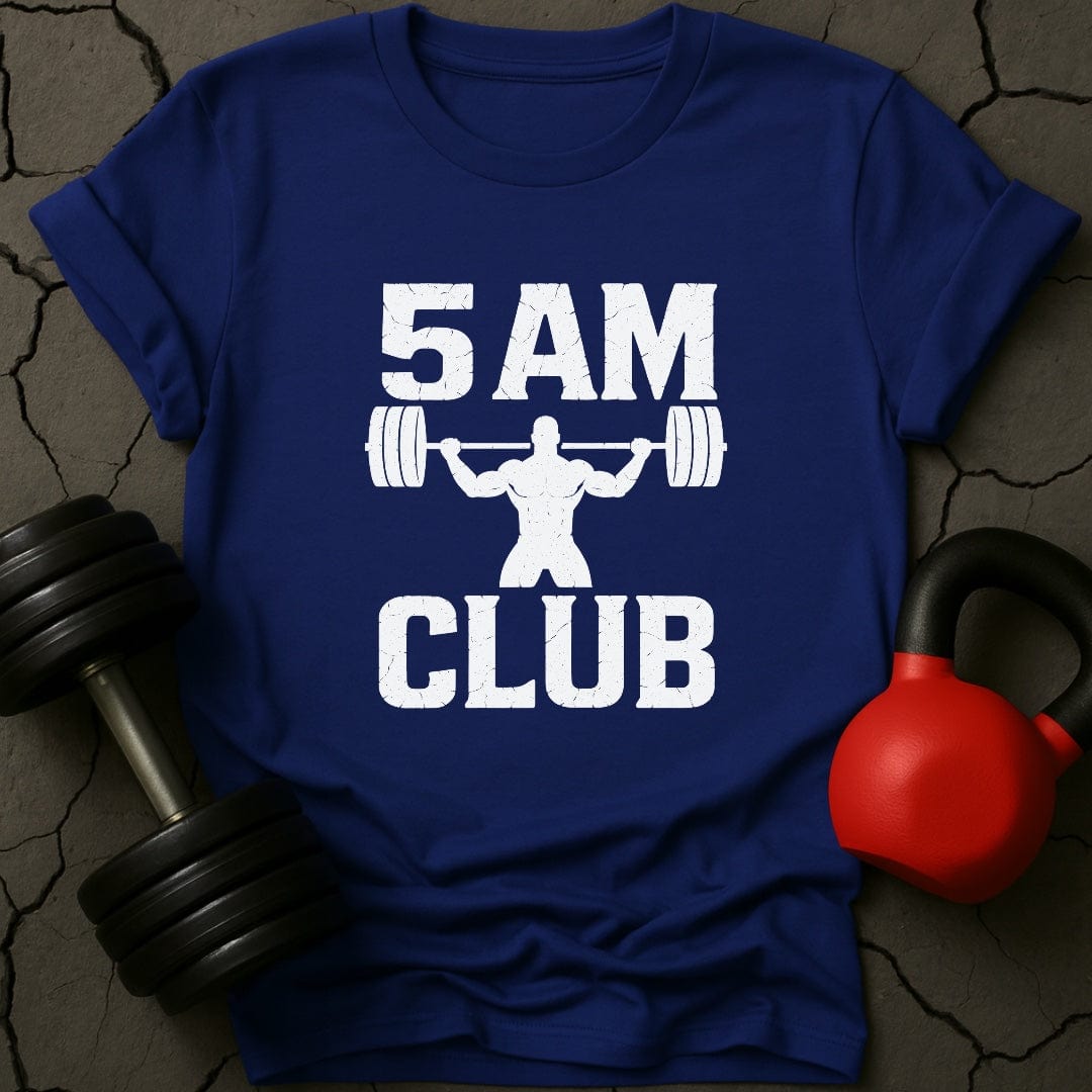 5 AM Club Weightlifting Gym T-Shirt