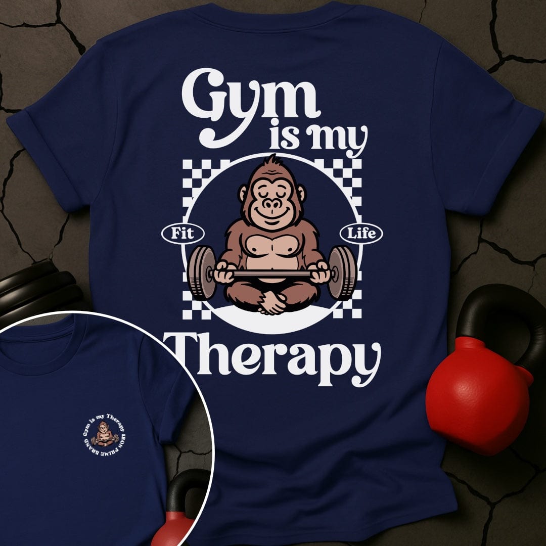 Gym Is My Therapy Gorilla T-Shirt