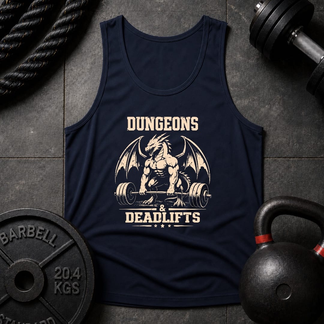 Dungeons & Deadlifts Unisex Tank