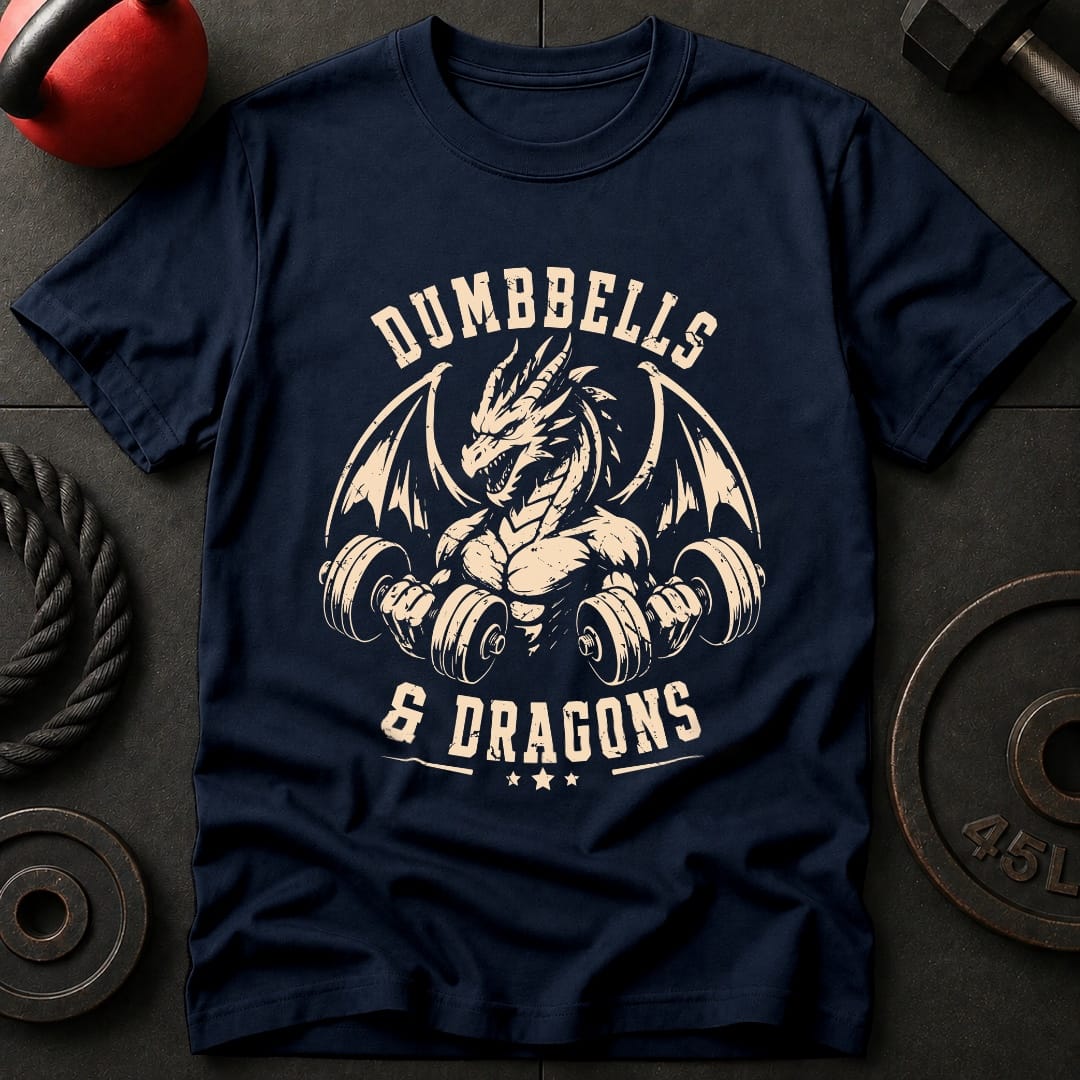 Dumbbells & Dragons T-shirt