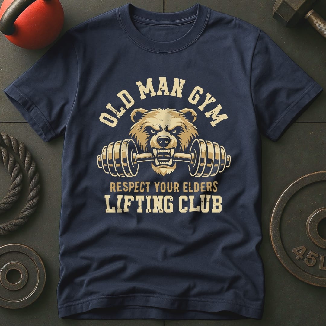 Old Man Gym Bear T-shirt